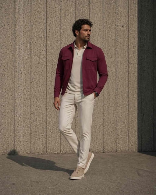 Mi-Piace travel overshirt red