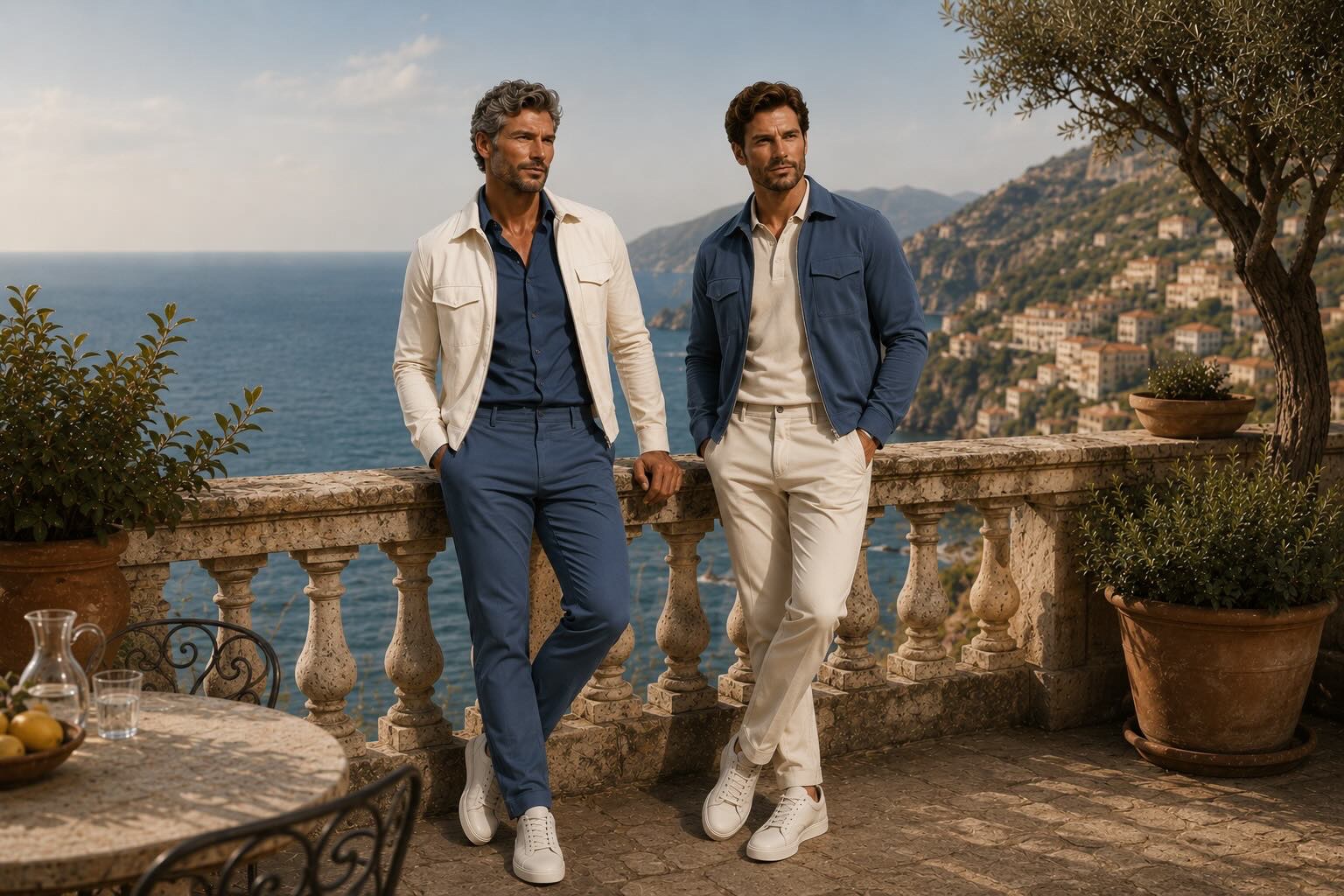 complete outfit in dezelfde kleur en travelstof van Mi-Piace 