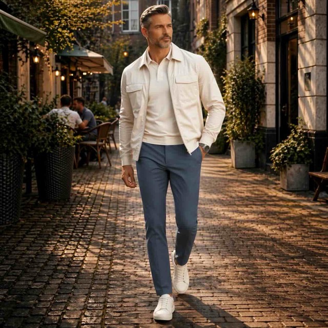 Model in mi-piace travelpants – lichte stretch en perfecte snit voor dagelijks gebruik